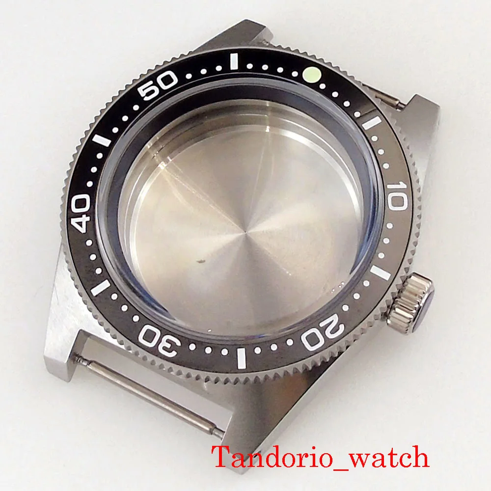 

41mm 62MAS Stainless Steel Diver Watch Case Sapphire Glass Ceramic Bezel Luminous Dot 300m Waterproof For NH35A NH36A ETA 2824