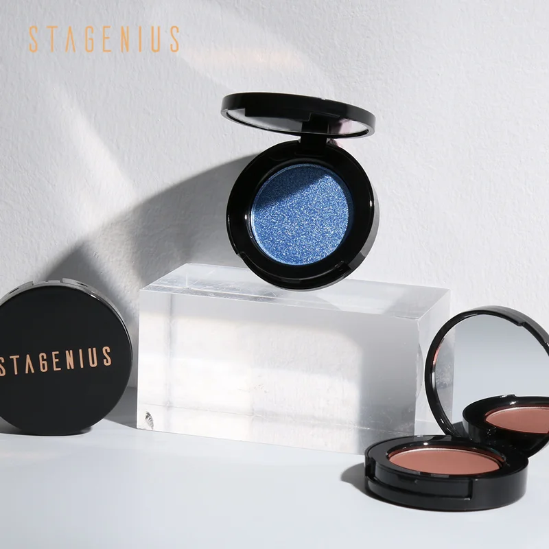 

STAGENIUS Single Eyeshadow Palette Glitter Matte Baked Powder Pigments Waterproof Long Lasting Eye Shadow Cosmetics