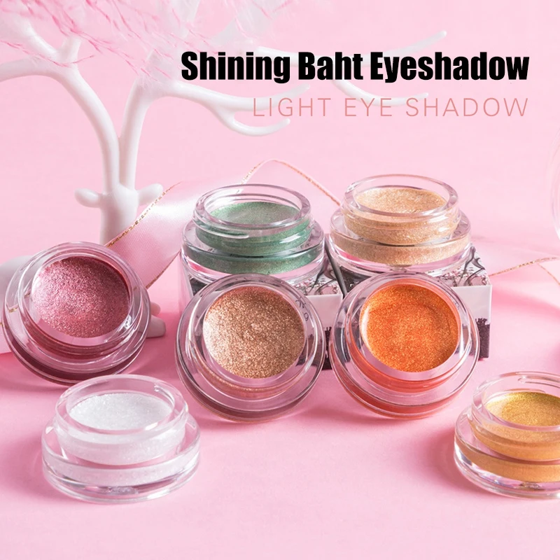 Shimmer Тени для век Крем выделяет Водонепроницаемый Пот стойкие длинные тени
