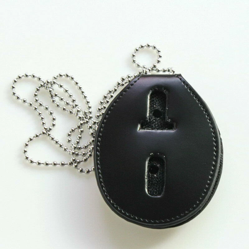 1 шт. кожаный значок для полицейского детектора чехол с цепочкой на шею