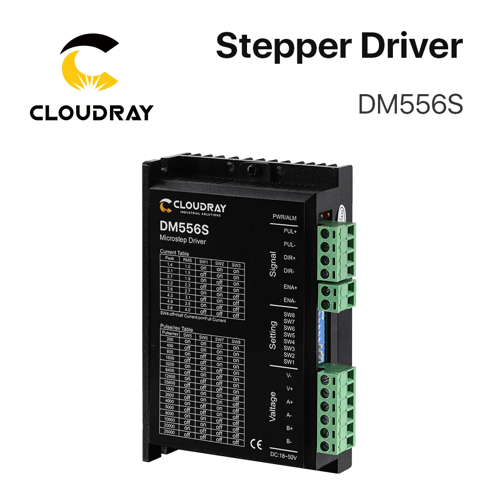 Cloudray 2-фазный шаговый мотор драйвер DM556S поставить Напряжение 18-50VDC Выход 1,4-5.6A ток