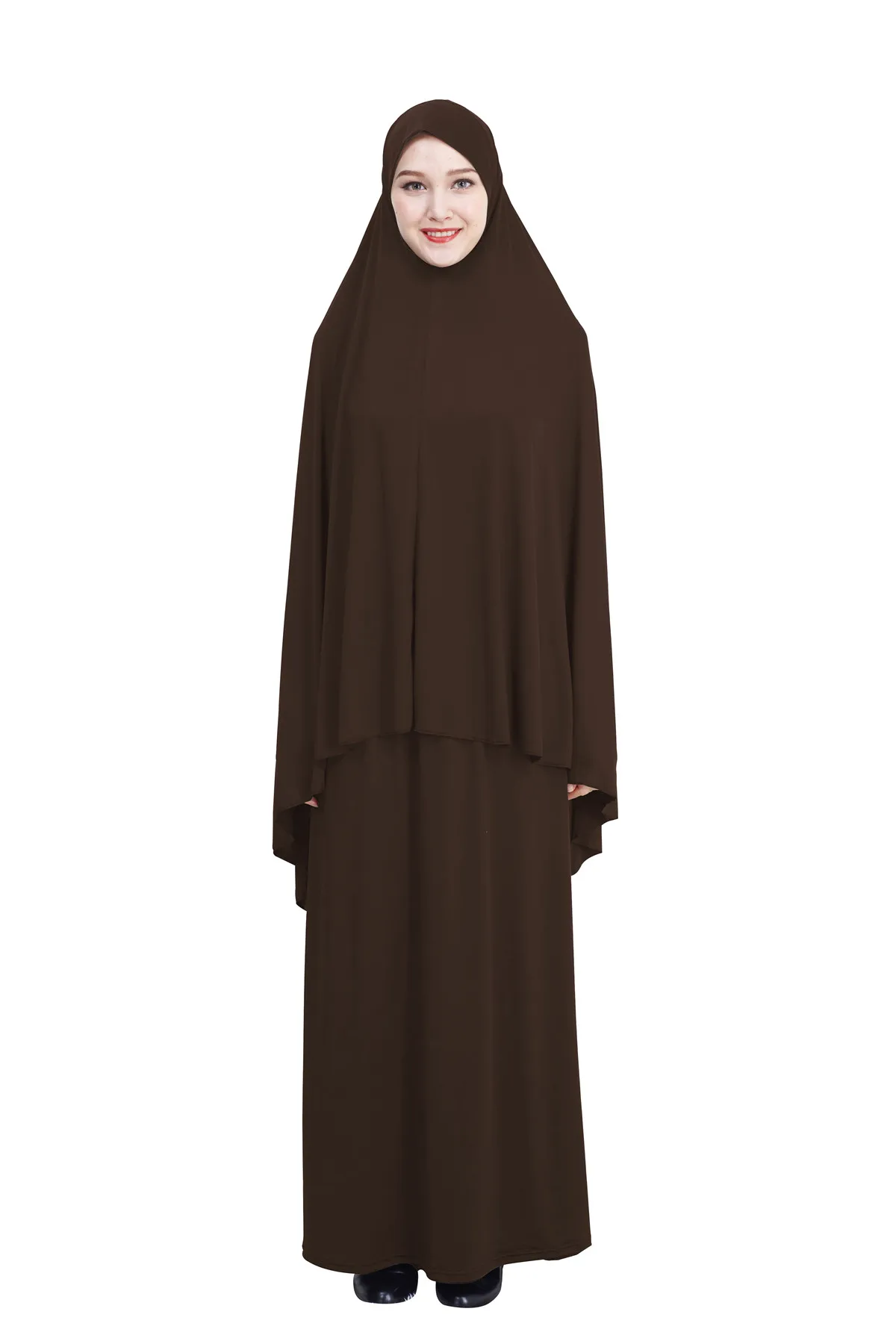 

Formal Muslim Prayer Garment Sets Women Hijab Dress Islamic Clothing Dubai Turkey Namaz Long Prayer Musulman Jurken Abaya Kimono
