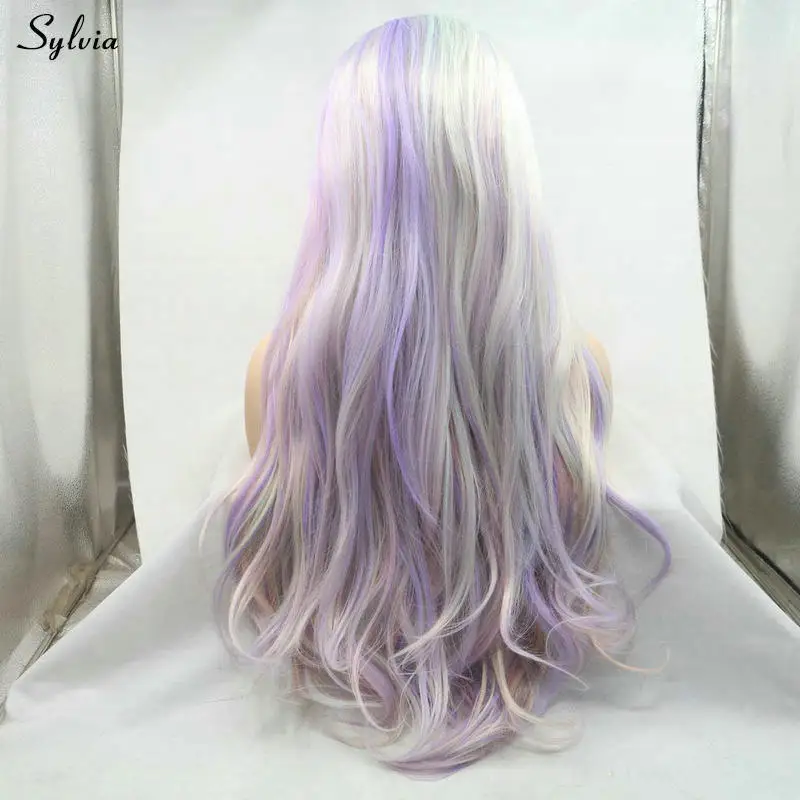 Sylvia женские разноцветные парики пастельные фиолетовые/пастельные