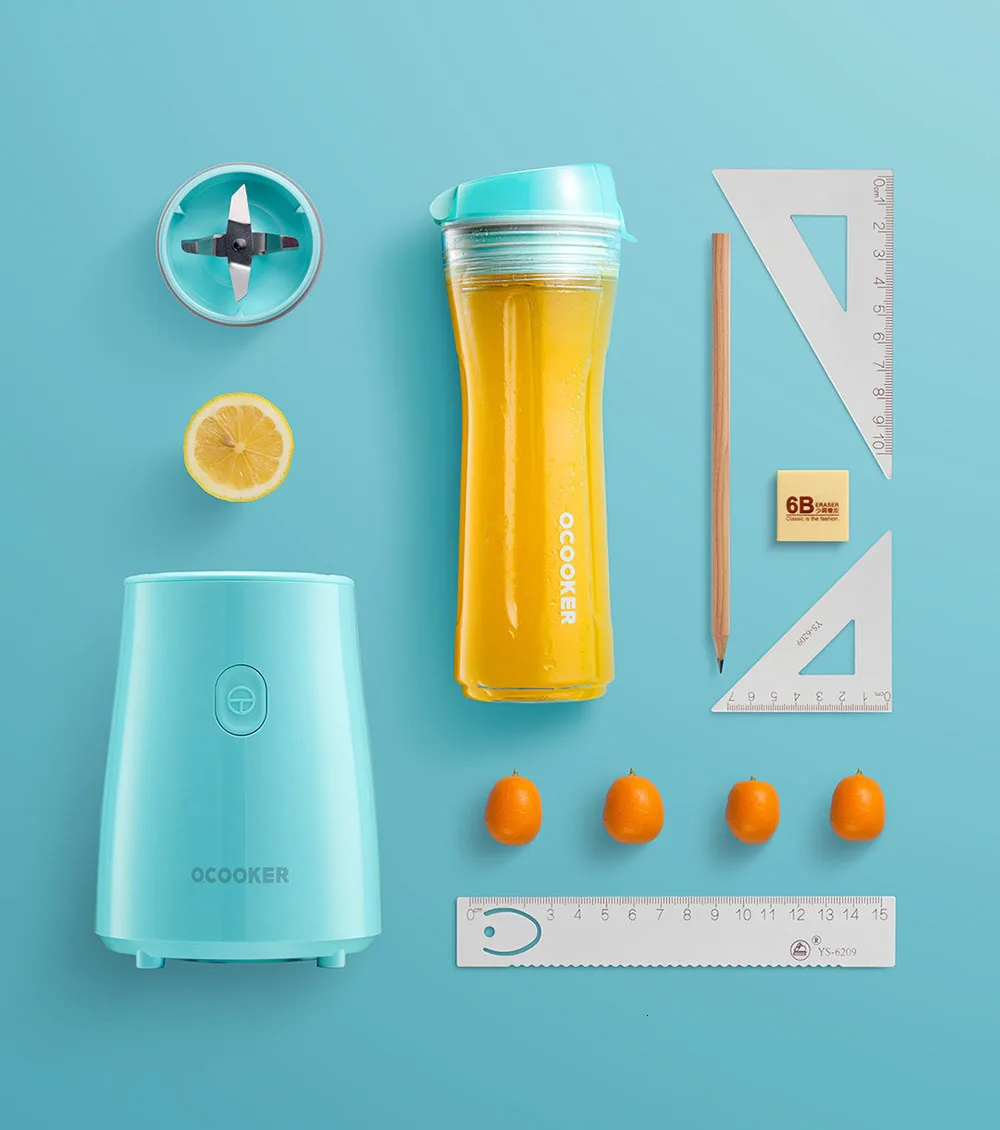 Xiaomi mijia Ocooker из нержавеющей стали, молодежная портативная соковыжималка, машина для приготовления фруктов и овощей, точечный переключатель, Пылезащитная