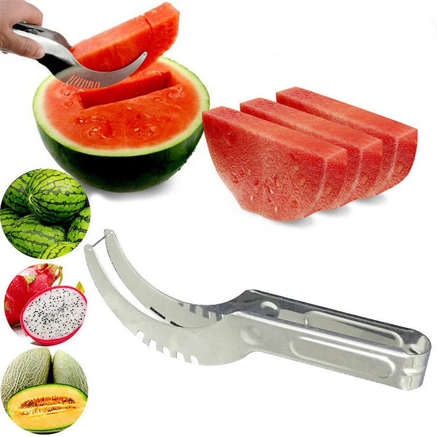 

Limited-time discount Stainless Steel Watermelon Slicer Cutter Knife Corer Fruit Vegetable Tools Kitchen Gadgets 1pc chef knives