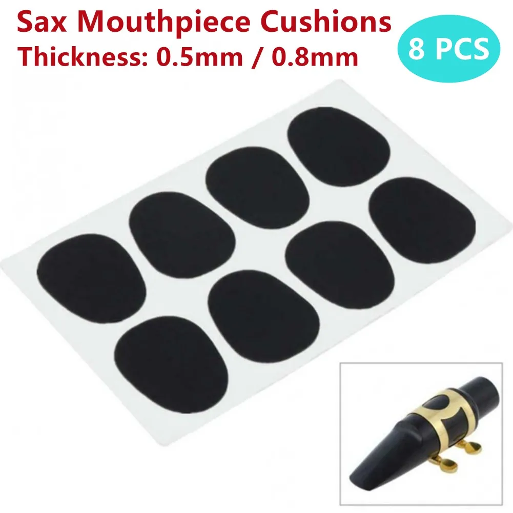 

8x Sax накладки на мундштуки подушечки 0,5 мм 0,8 мм для саксофона альт-саксофона защитные зубцы головы саксофона для игроков