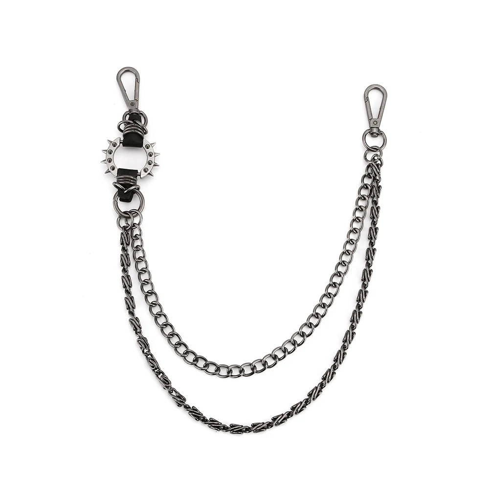 Мужской мотоциклетный кошелек с цепочкой на пояс в стиле панк хип хоп штаны