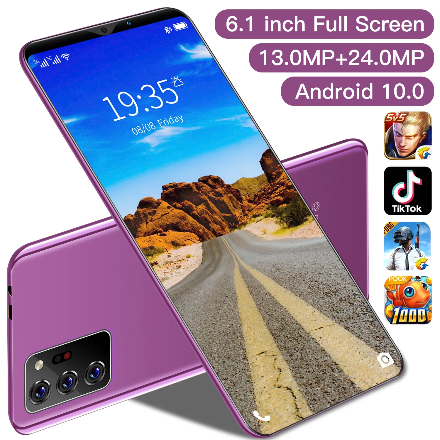

Note30plus Cheap Smartphone 6.1inch Android10 LTE 4G 4+128G 4800mah fingerprint unlock face unlock 13+24MP camera Mobile phone