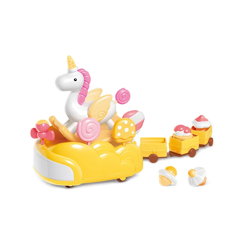 

Children's play house electric light track girl unicorn toy boy baby candy early education foreign trade toy