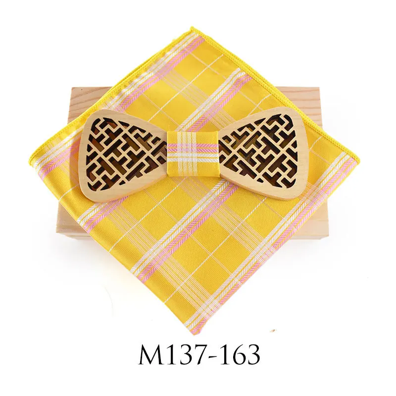 

2018 new hollowed out regular window pattern carving wedding polyester square towel gift box set with wooden box