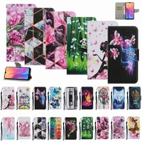 patterned mobile phone case for cover xiaomi mi poco x3 11t 11 pro 10t lite redmi note 10 pro 10s leather flip wallet etui p20f