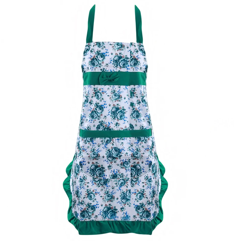 1pcs Stylist Apron Salon Hairdressing Hair Cutting Apron Cape Wrap For Barber Hairstylist Practical Hairdresser Cloths - Цвет: green lace