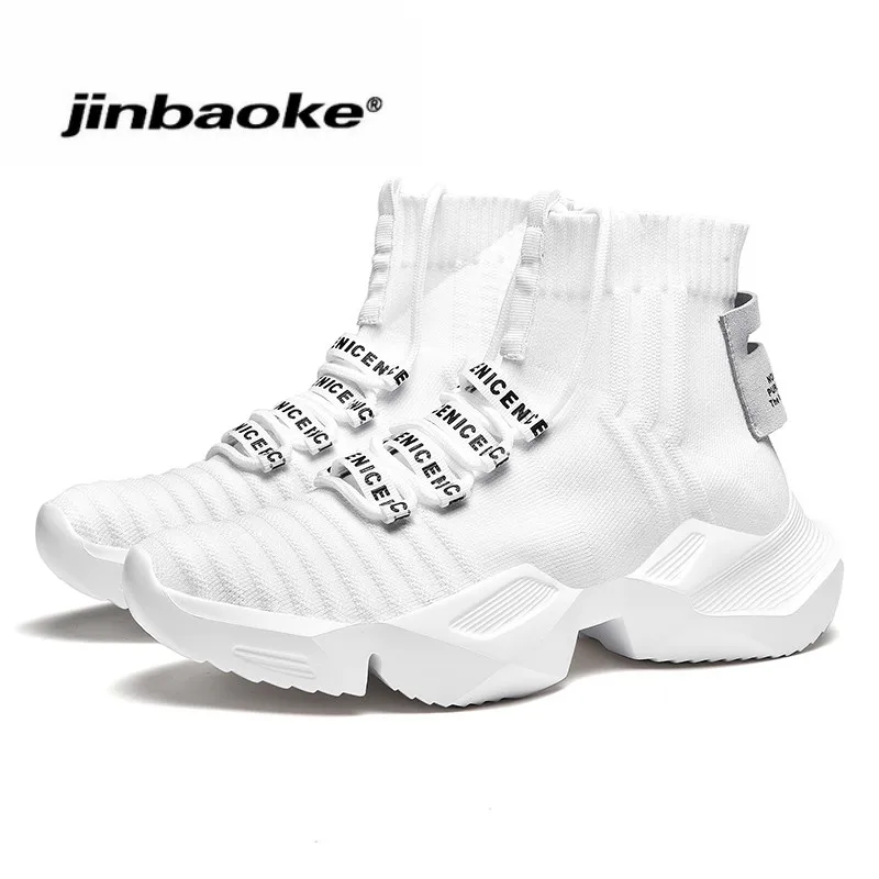 

Stylish Retro Cool Outsole Men Sneakers Breathable High Top Running Shoes for Men Black Sports Shoes Slip-on Walking Zapatillas
