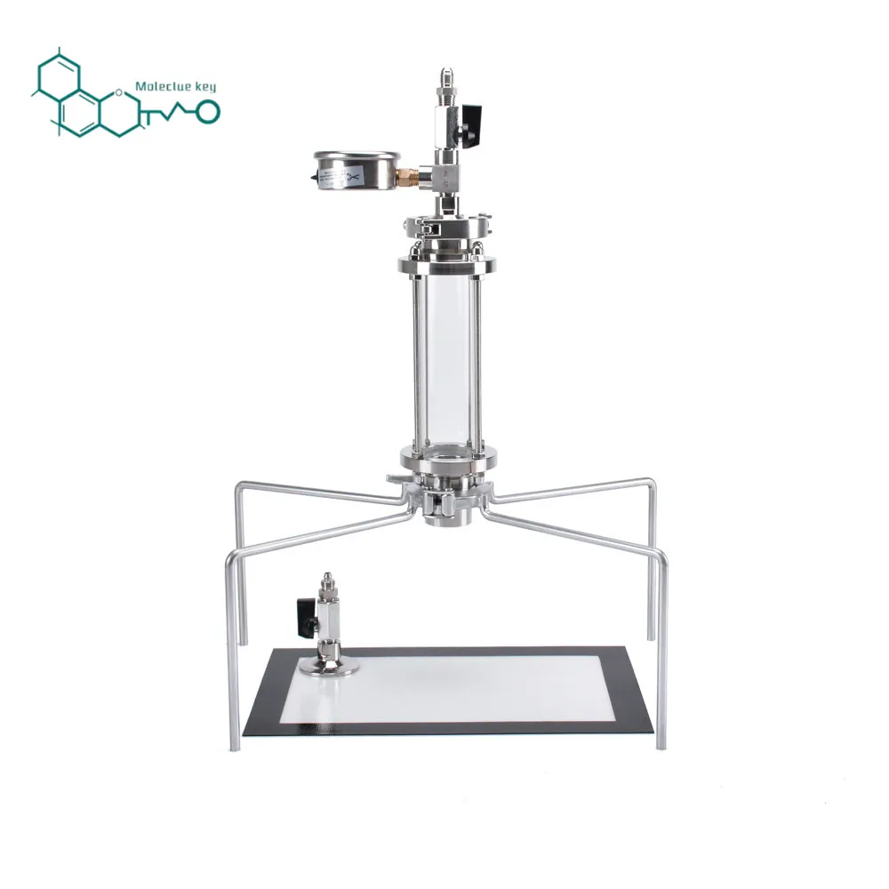 45 г Закрытая стеклянная колонна под давлением экстрактор BHO kit|Фитинги для труб| |