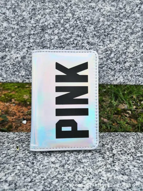 New card protection pink Wallet Bank purse Holder Id Bank Card Case Protection Credit Card Holder rfid wallet - Цвет: Серебристый