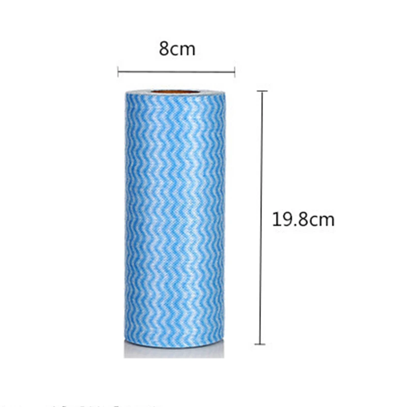 1 рулон/50 листов Нетканая ткань для мытья посуды Полотенце кухонное полотенце