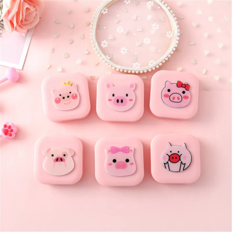 1 набор мультяшный Дорожный Чехол для контактных линз дорожный удобный переноски