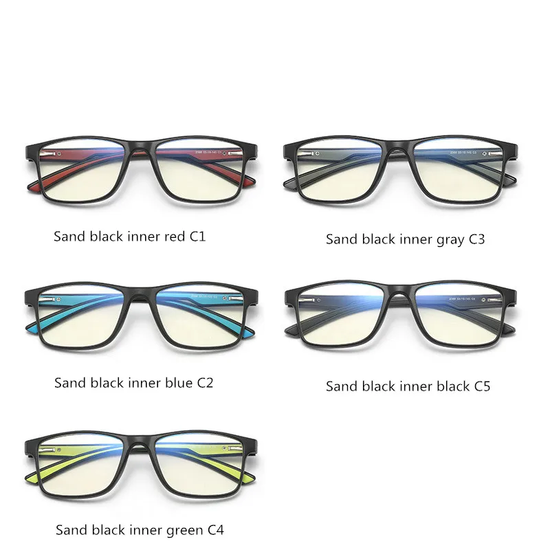 

2020 new full-frame anti-blue radiation glasses TR fashion flat mirror 2388 literature and art students anti-fatigue goggles
