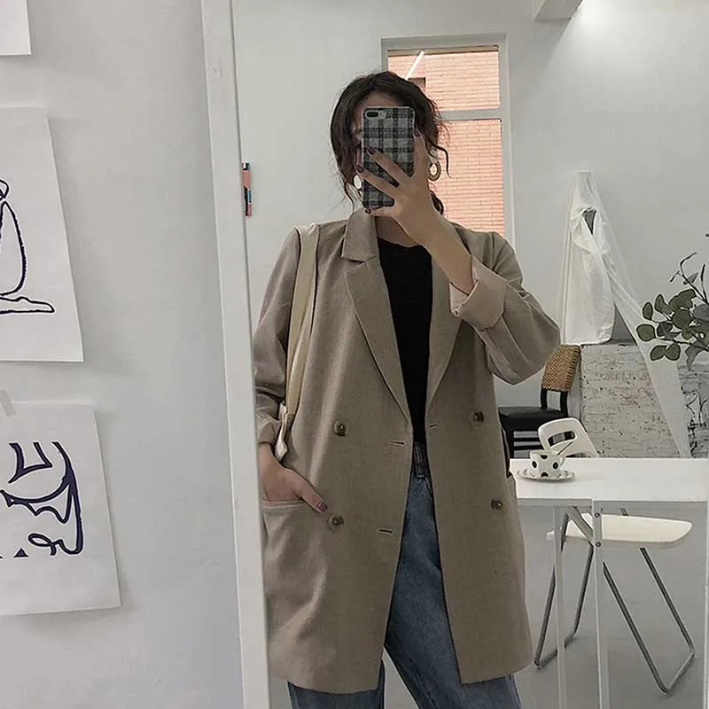 Элегантный фигурный воротник яркое Цвет Женский блейзер 2020 однобортный женская