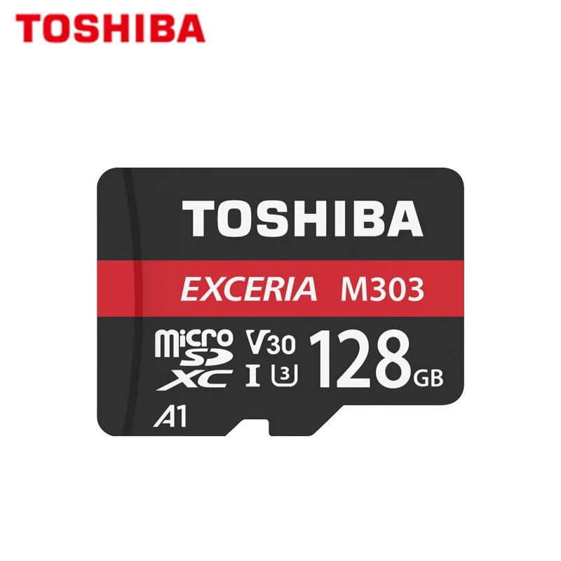 Оригинальная карта памяти 128 ГБ TOSHIBA Micro SD 64 Гб SDXC U3 флэш V30 TF макс. 98 МБ/с./с M303 для