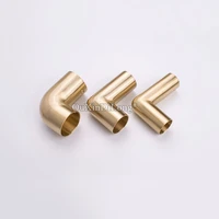 4pcs chinese brass furniture armrest elbow copper cover corner elbow chair foot cover bed back connection fittings sheath fg588