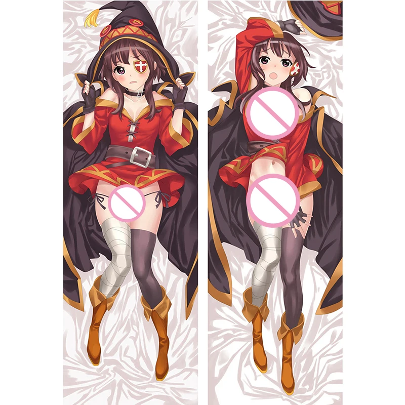 

Konosuba Hugging Body Pillowcase 59"dakimakura Megumin Pillow Case Bedding Room Pillowcases Sofa Decoration Gift Otaku Bare