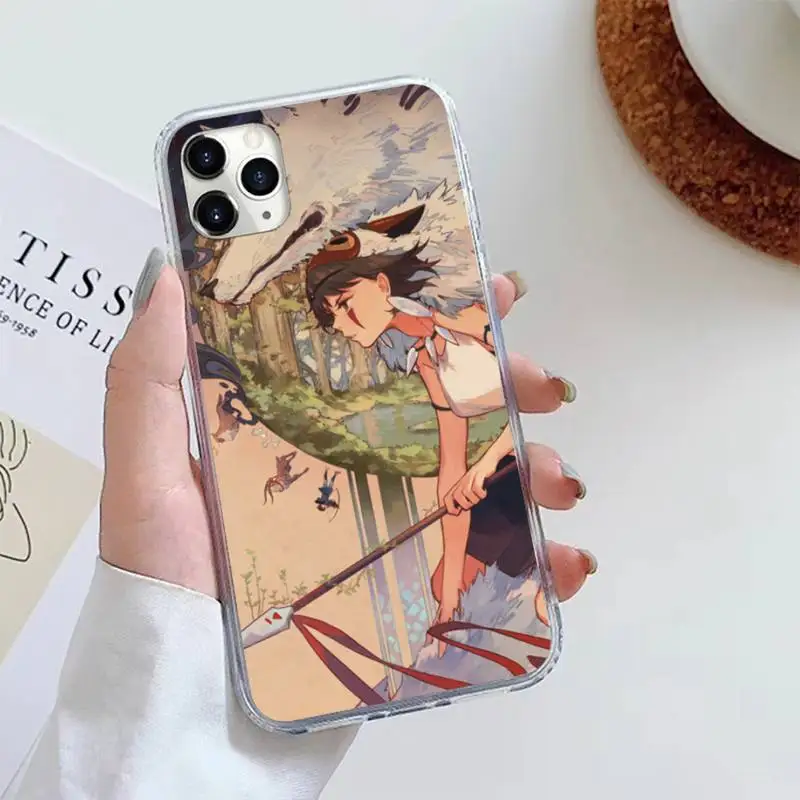 

Princess Mononoke Anime Phone Case For iphone 12 5 5s 5c se 6 6s 7 8 plus x xs xr 11 pro max mini luxury capa cover
