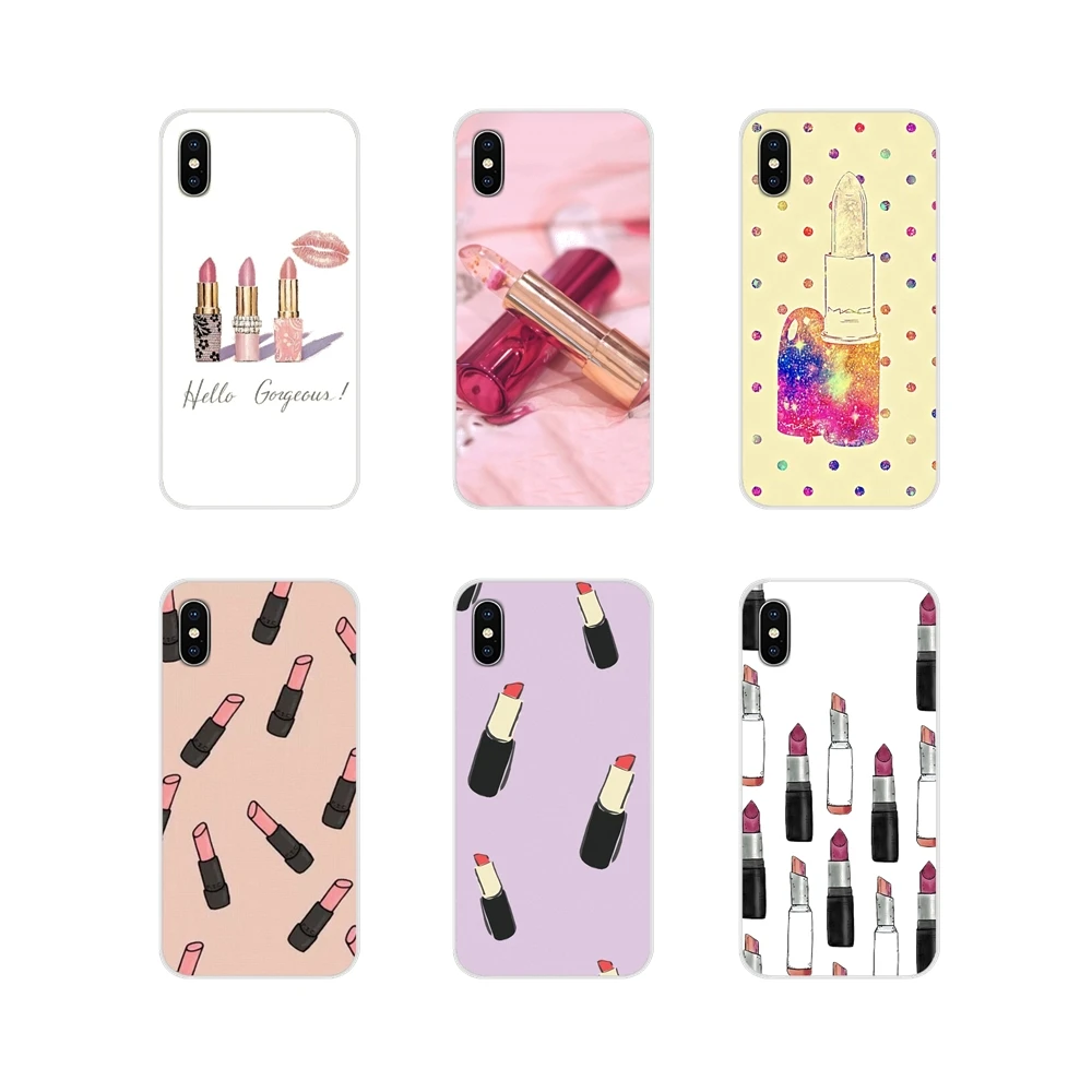 Мягкие прозрачные чехлы косметический макияж губная помада для ZTE Blade A5 2019 V6 V7 V8 Lite