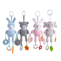 baby rattles mobiles toddler toys bed hanging toys for newborn infant soft bed bell animal musical montessori mobile rattles gif