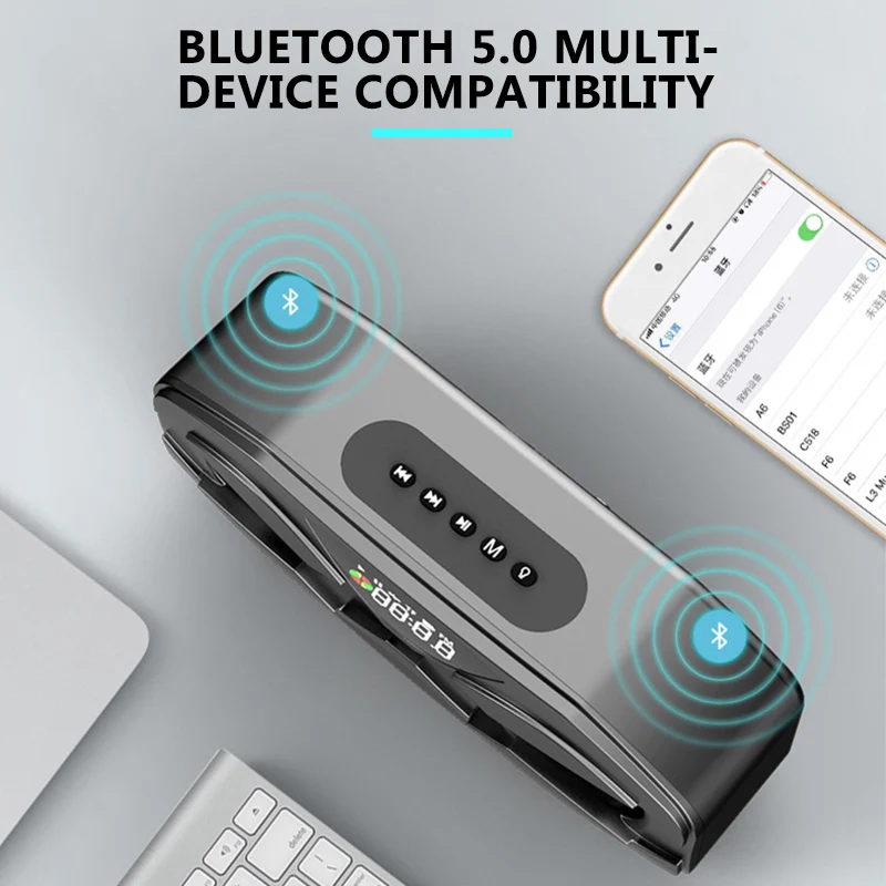Портативный Динамик Блютуз Колонка Беспроводной Bluetooth мощный высокое Бумбокс