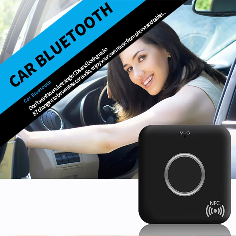 Автомобильный Bluetooth приемник AUX 3 5 мм NFC 4 1 Беспроводной аудио адаптер для динамика