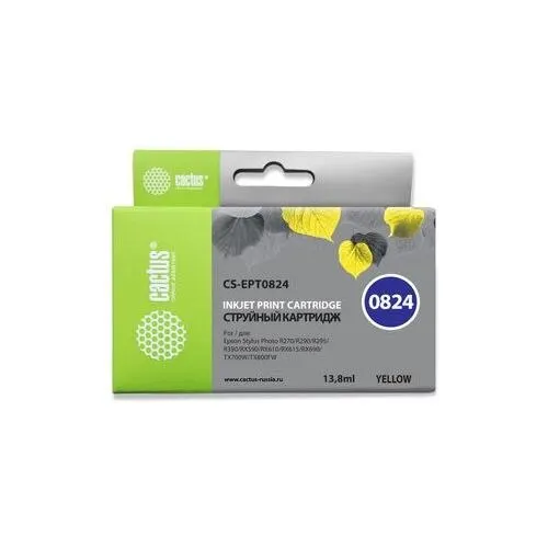 Картридж для принтера Epson Stylus Photo T50/T59/R270/R290/R295/R390/R Cactus T0824 | Компьютеры и офис