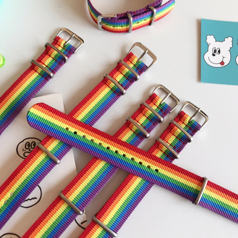 ABL198(1) толстый нейлон Радуга лесбиянок ЛГБТ гордость геев плетеная веревка нить