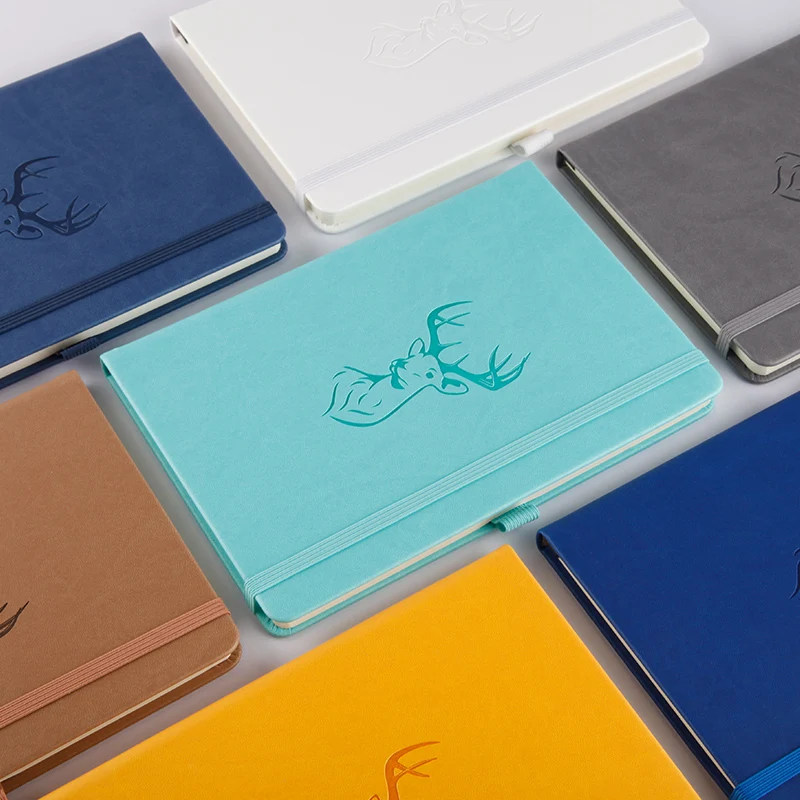 Блокнот A5 в твердой обложке бандажный блокнот горошек дневник школьные и офисные