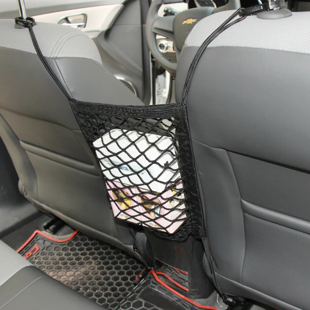 Сетка из эластичной сетки для заднего сидения автомобиля для Renault Audi A4 B8 Seat Leon VW Golf 5 Honda Civic Opel Astra H Skoda Octavia.
