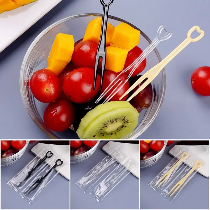 30/50/100 шт одноразовые вилки для фруктов свадьбы вечеринки дня рождения фруктового