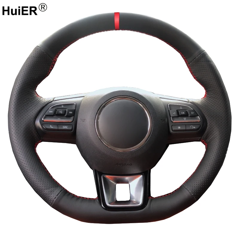 Ручной швейный чехол рулевого колеса автомобиля Volant Funda Volante для MG ZS HS 2017 2018 2019 2020 GS