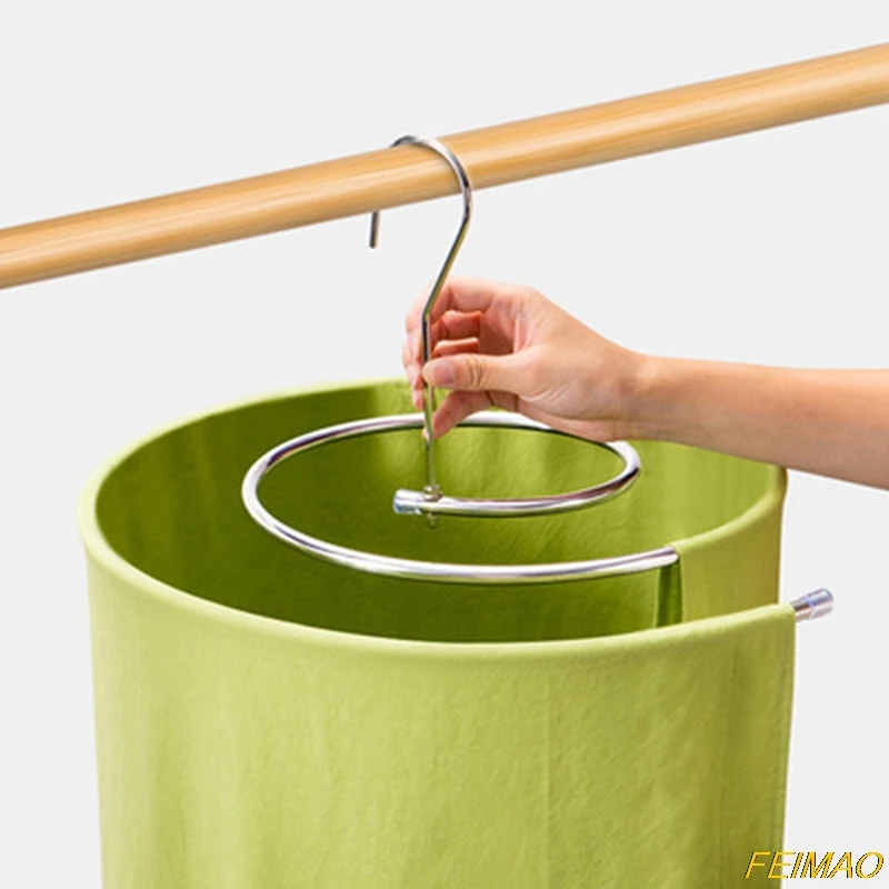 

Rotating Drying Rack Round spiral Quilt Sheets Hanger Stainless Steel Save Space Blanket Hanger Outdoor Home Balcony