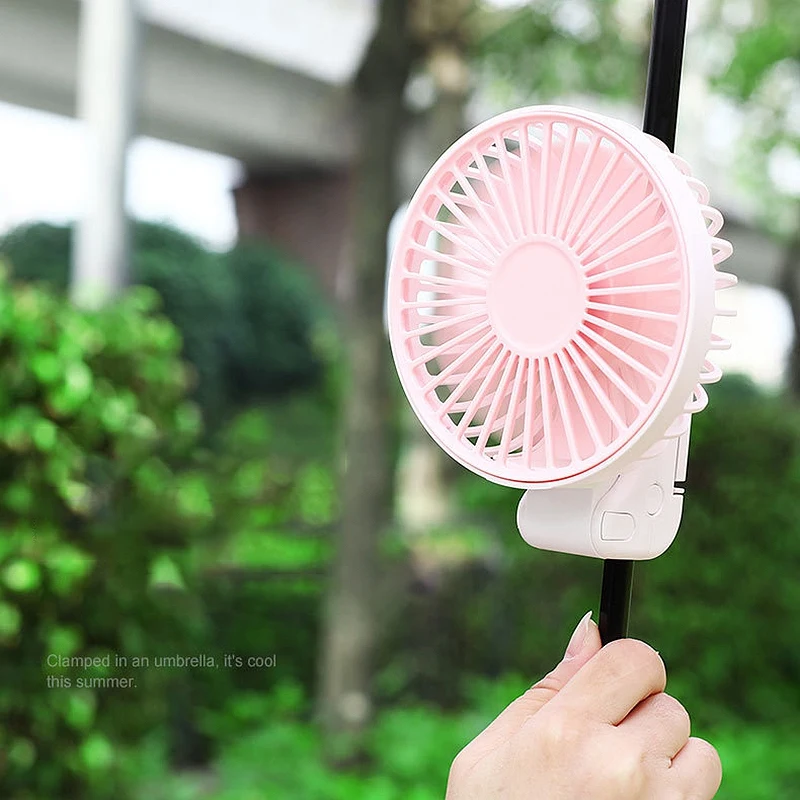 

Mini Fan, Suitable for Holding Sun Umbrella, Umbrella Folding Handheld Desktop USB Charging Fan