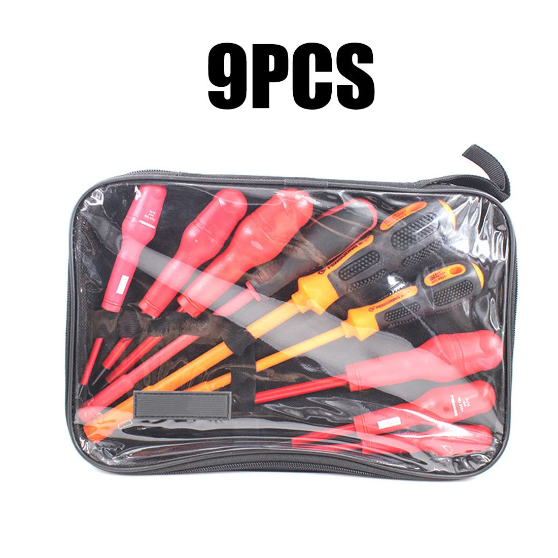 9 шт. изолированная отвертка 1000 в VDE с крестообразной шлицей и муфтой сумкой для