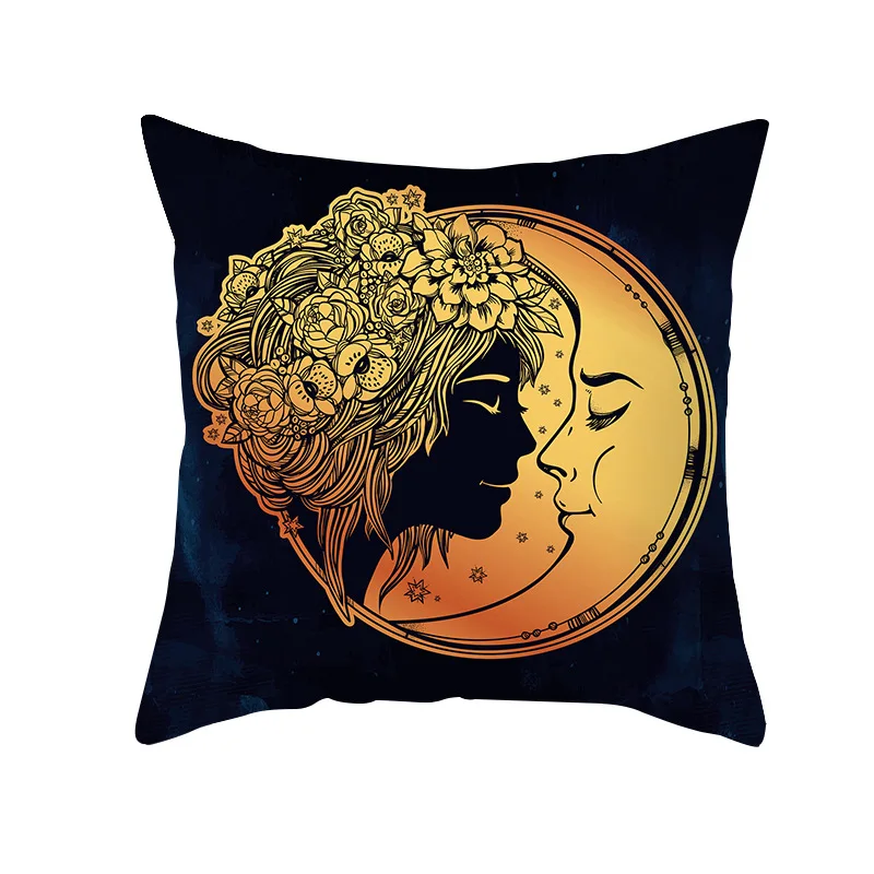 

Folk-custom Style Printed Cushion Cover 45*45 Sofa Pillow Covers Cushions Pillow Case Polyester Pillowcases 0399