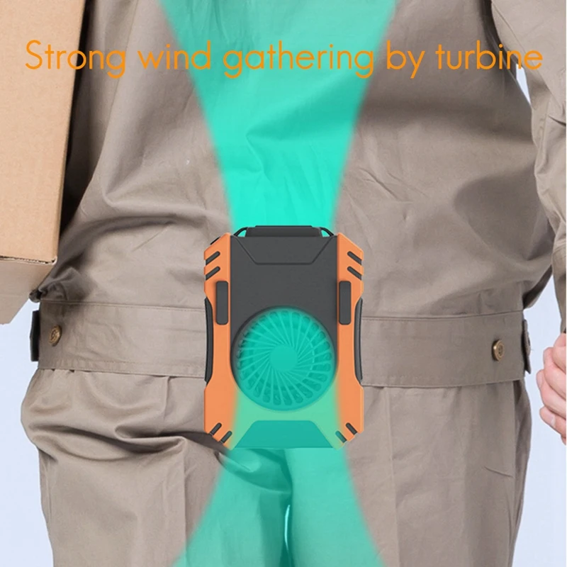 

Hanging Waist Fan USB Charging Waist Mini Fan Summer Waist Hanging Portable Fan Hanging Neck Lazy Outdoor Fan