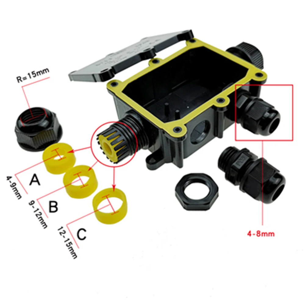 Распределительная коробка Водонепроницаемая КАБЕЛЬНАЯ СОЕДИНИТЕЛЬНАЯ КОРОБКА