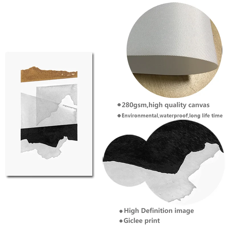 Геометрический абстрактный художественный постер и печать простой современный