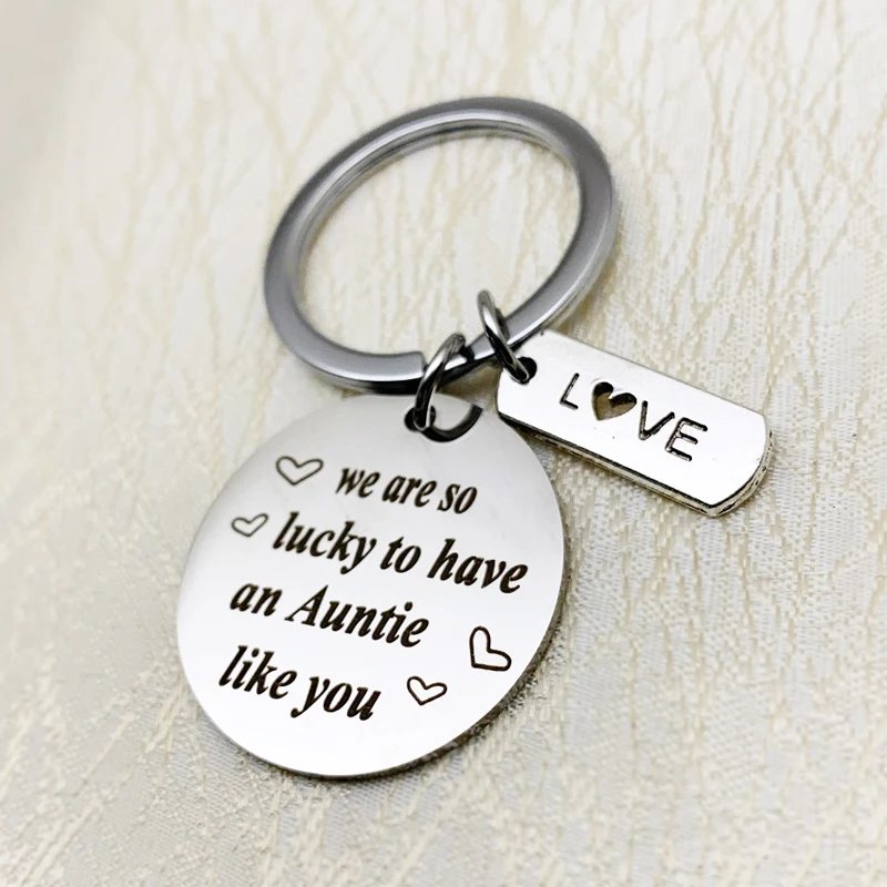Брелок для ключей с тетей подарок любимой тети особые подарки на заказ брелок