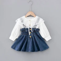 iyeal toddler kids baby girls clothes sets white tops t shirt with denim dresses jeans outfits set baby childrens clothing suit
