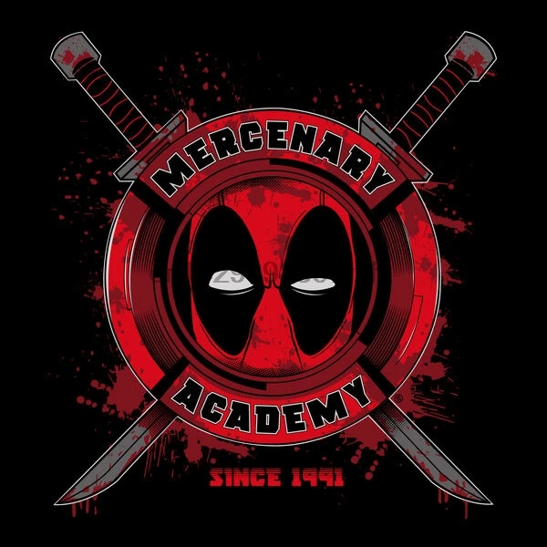 Мужская футболка DEADPOOL CUSTOM редкая наемничная Академия OldSkool много вариантов |