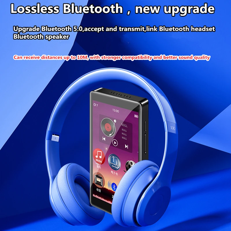 Музыкальный плеер RUIZU H1 mp3-плеер с Full Touch HD экраном 4 дюйма Bluetooth 5 0 8 Гб поддержка