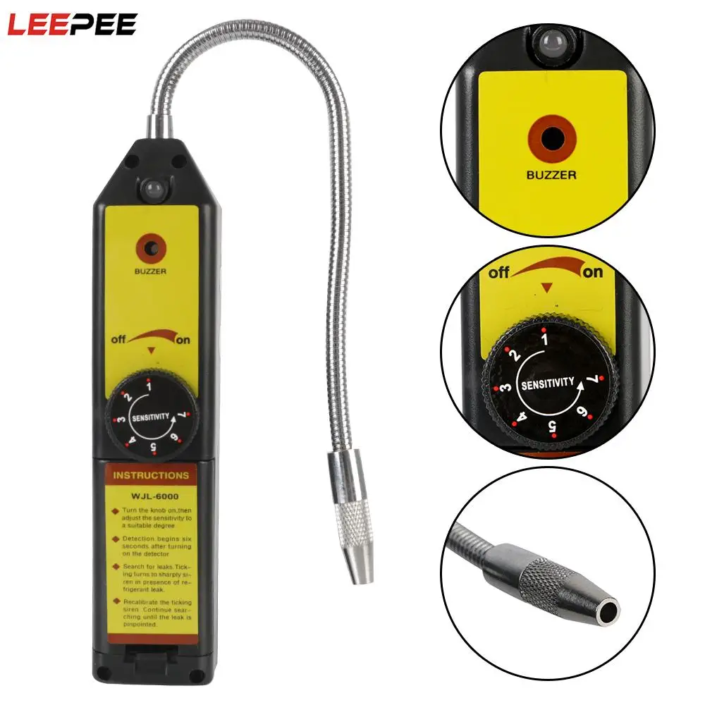 

Refrigerant Gas Analyzer WJL-6000 Air Conditioning Gas Leakage Tester Freon Halogen Leak Detector