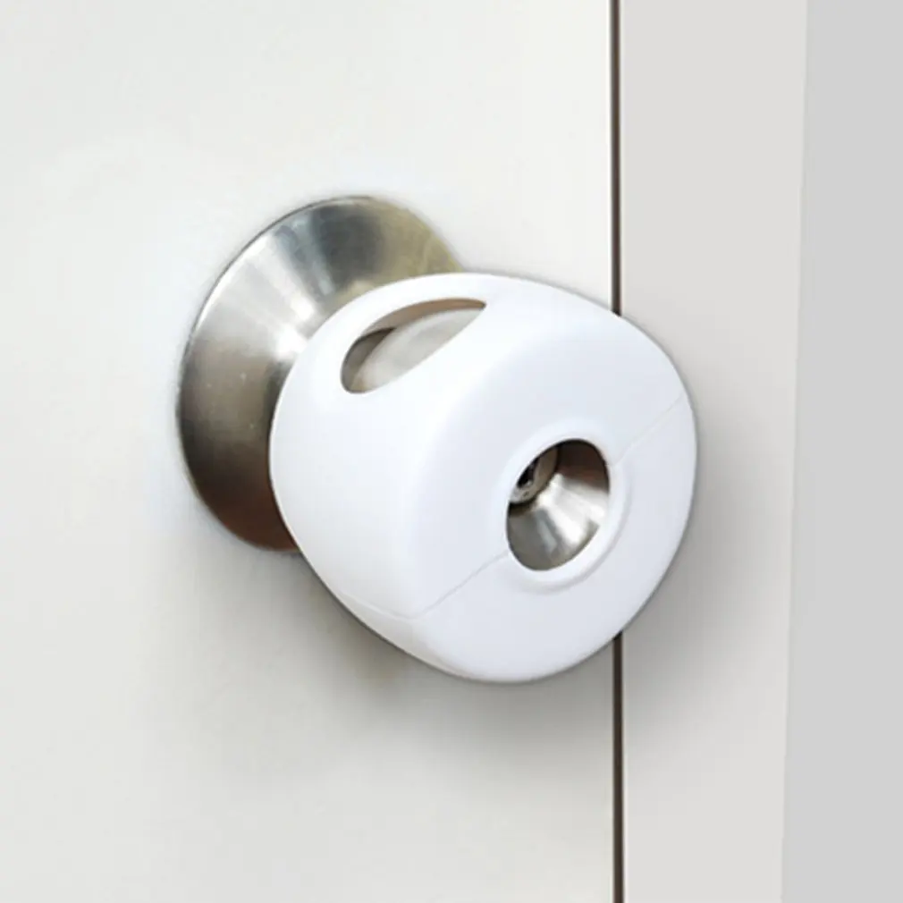 

Home Door Handle Round Knob Silicone Safety Cover Doorknob Guard Baby Protector Protection Products Anti-collision